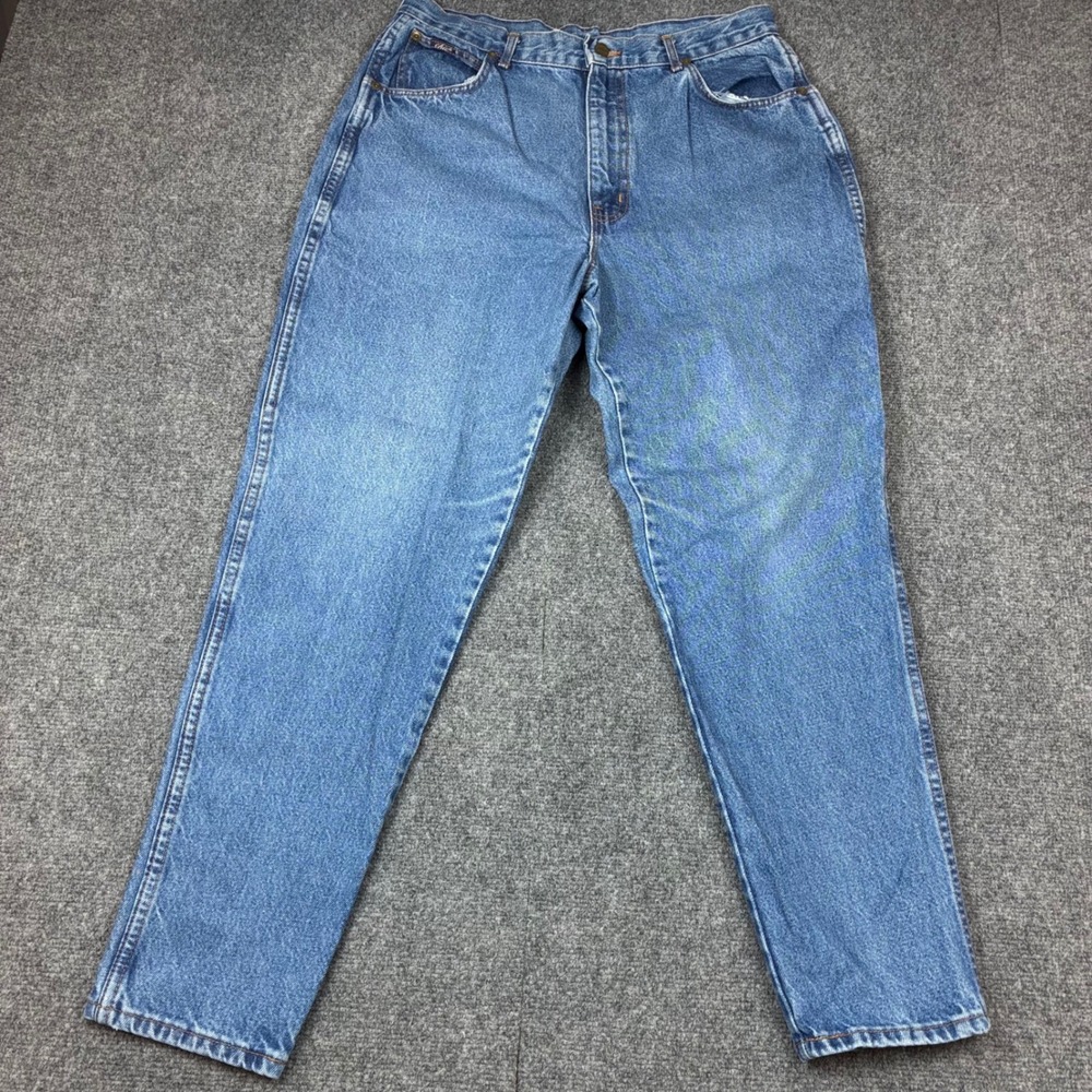 Vintage Chic Jeans Womens 20 Average Medium Wash High Rise Straight Leg Denim